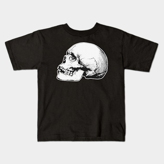 Vintage skull Halloween Colorful Birthday Gift Kids T-Shirt by GBDesigner